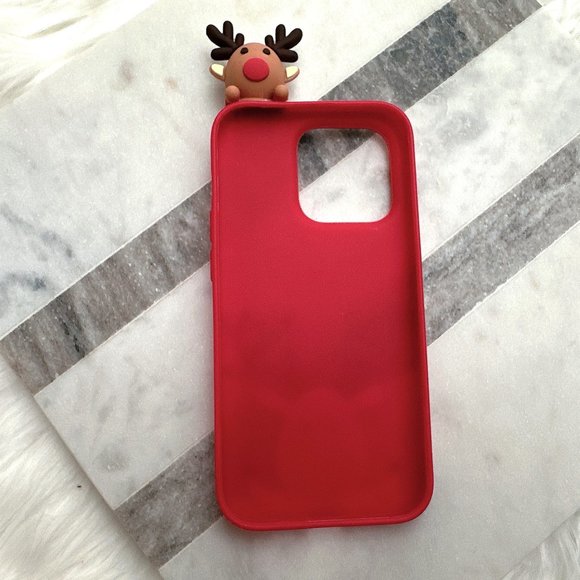 iPhone 14 Pro Cute Reindeer Case - Picture 3 of 3